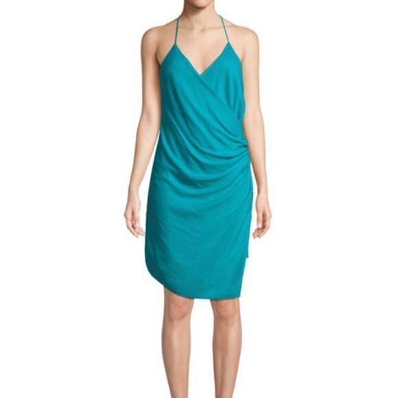Haute Hippie Poolside Faux-Wrap Dress Nwt